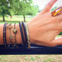 Skeleton Key Bracelet Bronze Key Jewelry-Lydia's Vintage | Handmade Personalized Bookmarks, Keychains