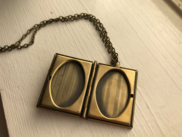 Dragon Book Locket Necklace Book Lover Gift Dragon Pendant-Lydia's Vintage | Handmade Personalized Vintage Style Necklaces, Lockets, Earrings, Bracelets, Brooches, Rings
