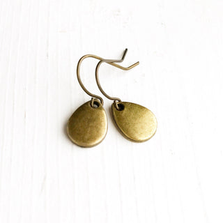 Teardrop Earrings Bronze Tear Drop Rain Drop Earrings-Lydia's Vintage | Handmade Personalized Vintage Style Earrings and Ear Cuffs