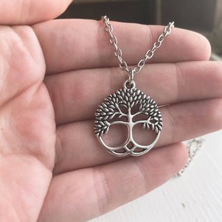 Tree of Life Necklace Silver Celtic Pendant-Lydia's Vintage | Handmade Personalized Vintage Style Necklaces, Lockets, Earrings, Bracelets, Brooches, Rings