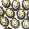 Mermaid Cameo Brooch Mermaid Jewelry Renaissance Faire Pin-Lydia's Vintage | Handmade Custom Cosplay, Renaissance Fair Inspired Style Necklaces, Earrings, Bracelets, Brooches, Rings