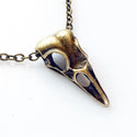 Raven Skull Necklace Bird Skull Necklace Crow Skull-Lydia's Vintage | Handmade Personalized Vintage Style Necklaces, Lockets, Earrings, Bracelets, Brooches, Rings