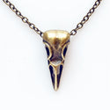 Raven Skull Necklace Bird Skull Necklace Crow Skull-Lydia's Vintage | Handmade Personalized Vintage Style Necklaces, Lockets, Earrings, Bracelets, Brooches, Rings