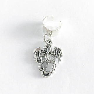 Dragon Ear Cuff Dragon No Piercing Ear Cuffs Non Pierced-Lydia's Vintage | Handmade Personalized Vintage Style Earrings and Ear Cuffs