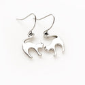 Cat Earrings Cute Cat Jewelry-Lydia's Vintage | Handmade Personalized Vintage Style Earrings and Ear Cuffs