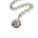 Sun Necklace Silver Sun Necklace-Lydia's Vintage | Handmade Personalized Vintage Style Necklaces, Lockets, Earrings, Bracelets, Brooches, Rings