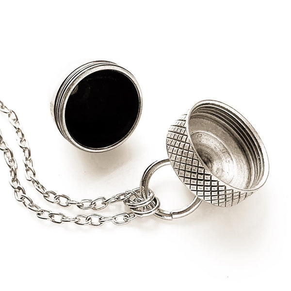 Acorn Necklace Pill Case Necklace Acorn Locket Urn Jewelry Vial-Lydia's Vintage | Handmade Personalized Vintage Style Necklaces, Lockets, Earrings, Bracelets, Brooches, Rings