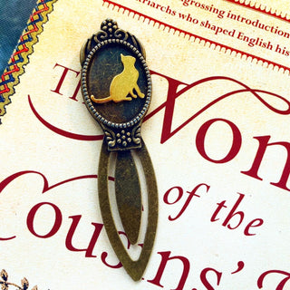 Cat Bookmark Book Gifts Metal Bookmark Cat Lover Gift-Lydia's Vintage | Handmade Personalized Bookmarks, Keychains
