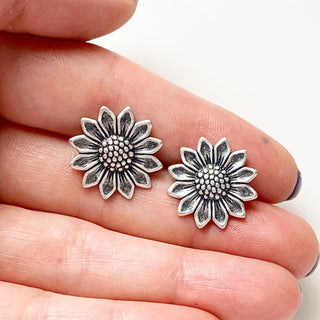 Sunflower Earrings Stud Earrings Flower Studs Gifts for Her-Lydia's Vintage | Handmade Personalized Vintage Style Earrings and Ear Cuffs