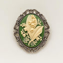 Lily of the Valley Cameo Brooch Floral Jewelry-Lydia's Vintage | Handmade Vintage Style Jewelry, Brooches, Pins, Necklaces, Bracelets