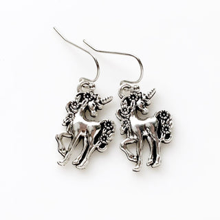 Unicorn Earrings The Last Unicorn Lover Gift-Lydia's Vintage | Handmade Personalized Vintage Style Earrings and Ear Cuffs