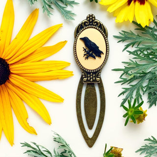 Raven Bookmark Crow Edgar Allan Poe Book Lover Gift-Lydia's Vintage | Handmade Personalized Bookmarks, Keychains