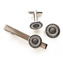 Sunflower Cufflinks Gift for Him Summer Wedding-Lydia's Vintage | Handmade Personalized Cufflinks and Tie Tacks