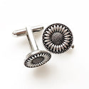 Sunflower Cufflinks Gift for Him Summer Wedding-Lydia's Vintage | Handmade Personalized Cufflinks and Tie Tacks