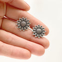 Sunflower Cufflinks Summer Fall Wedding-Lydia's Vintage | Handmade Personalized Cufflinks and Tie Tacks