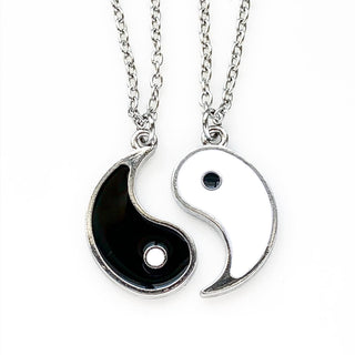 Yin Yang Best Friend Necklace Set BFF Friendship Necklace-Lydia's Vintage | Handmade Personalized Vintage Style Necklaces, Lockets, Earrings, Bracelets, Brooches, Rings