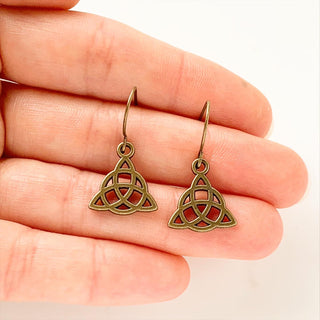 Celtic Knot Earrings Celtic Jewelry Renaissance Faire Elven Earrings-Lydia's Vintage | Handmade Custom Cosplay, Renaissance Fair Inspired Style Necklaces, Earrings, Bracelets, Brooches, Rings