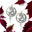 Chinese Dragon Earrings Sword Earrings Dragon Jewelry-Lydia's Vintage | Handmade Personalized Vintage Style Earrings and Ear Cuffs