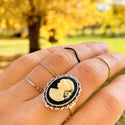 Cameo Ring Gothic Ring Classic Cameo Jewelry-Lydia's Vintage | Handmade Personalized Vintage Style Rings, Earrings, Bracelets, Brooches, Necklaces, Lockets