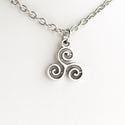Triskelion Necklace Celtic Necklace Celtic Symbol Trikel-Lydia's Vintage | Handmade Personalized Vintage Style Necklaces, Lockets, Earrings, Bracelets, Brooches, Rings