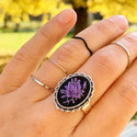 Rose Cameo Ring Purple Rose Jewelry Gift for Her-Lydia's Vintage | Handmade Personalized Vintage Style Rings, Earrings, Bracelets, Brooches, Necklaces, Lockets