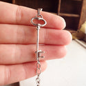 Skeleton Key Bracelet Silver Key Jewelry-Lydia's Vintage | Handmade Personalized Bookmarks, Keychains