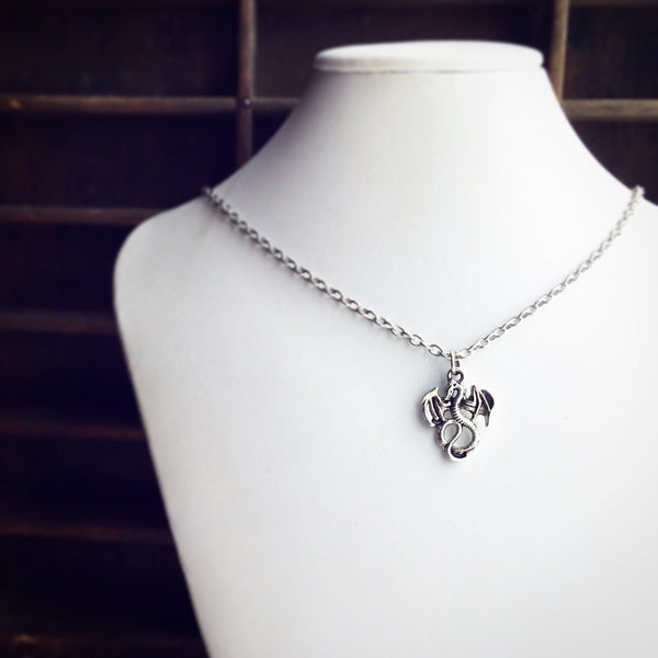 Dragon Necklace Dragon Pendant for Men or Women-Lydia's Vintage | Handmade Personalized Vintage Style Necklaces, Lockets, Earrings, Bracelets, Brooches, Rings