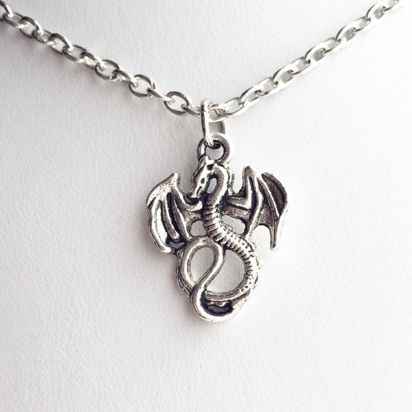 Dragon Necklace Dragon Pendant for Men or Women-Lydia's Vintage | Handmade Personalized Vintage Style Necklaces, Lockets, Earrings, Bracelets, Brooches, Rings