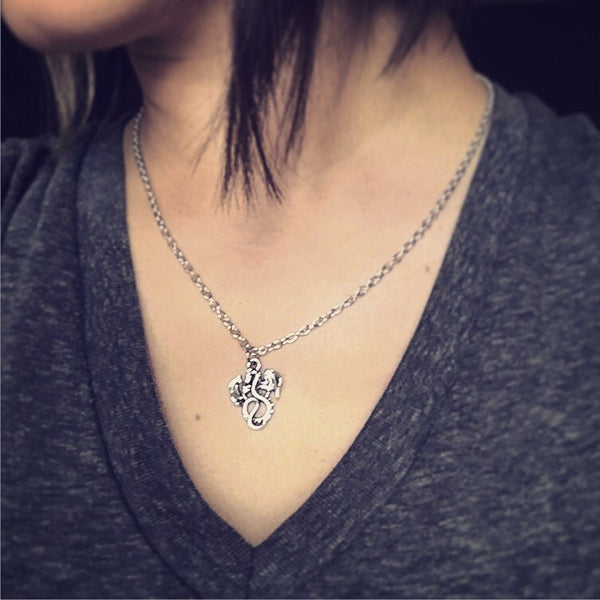 Dragon Necklace Dragon Pendant for Men or Women-Lydia's Vintage | Handmade Personalized Vintage Style Necklaces, Lockets, Earrings, Bracelets, Brooches, Rings