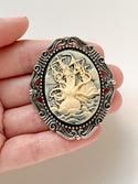 Large Pirate Ship Cameo Brooch-Lydia's Vintage | Handmade Personalized Vintage Style Necklaces, Lockets, Earrings, Bracelets, Brooches, Rings