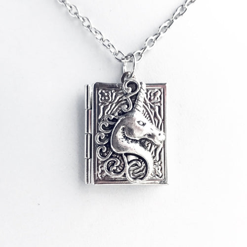Unicorn Necklace Unicorn Locket Necklace Unicorn pendant