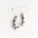 Mermaid Earrings Silver Mermaid Jewelry-Lydia's Vintage | Handmade Personalized Vintage Style Earrings and Ear Cuffs