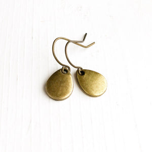 Teardrop Earrings Bronze Tear Drop Rain Drop Earrings-Lydia's Vintage | Handmade Personalized Vintage Style Earrings and Ear Cuffs