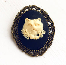 Load image into Gallery viewer, Cat Brooch Cat Cameo Jewelry Cat Gifts