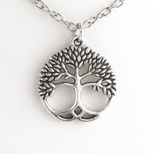 Load image into Gallery viewer, Tree of Life Necklace Silver Celtic Pendant