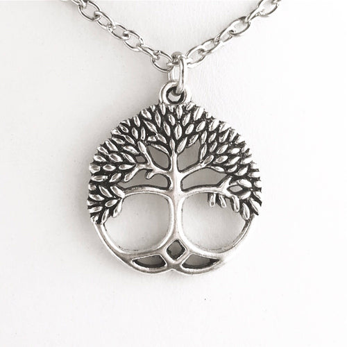 Tree of Life Necklace Silver Celtic Pendant