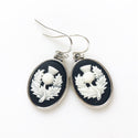 Scottish Thistle Cameo Earrings Scotland Jewelry-Lydia's Vintage | Handmade Personalized Vintage Style Earrings and Ear Cuffs