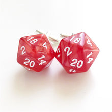 Load image into Gallery viewer, D20 Cufflinks Dungeons and Dragons Geek Wedding Nerdy Gifts-Lydia&#39;s Vintage | Handmade Personalized Cufflinks and Tie Tacks