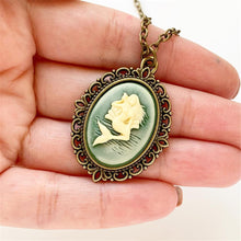 Load image into Gallery viewer, Mermaid Necklace Mermaid Cameo Jewelry