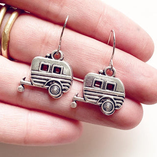 Camper Earrings Travel Trailer Vintage Camper Camping Glamping Gifts-Lydia's Vintage | Handmade Personalized Vintage Style Earrings and Ear Cuffs