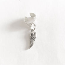 Load image into Gallery viewer, Angel Wings Ear Cuff Silver Non Pierced Wing Ear Wrap No Piercing-Lydia&#39;s Vintage | Handmade Personalized Vintage Style Earrings and Ear Cuffs