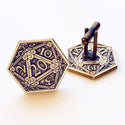 D20 Cufflinks Dungeons and Dragons Geek Wedding D&D Cuff Links Nerd Nerdy Groom Groomsmen Dungeon Master Gift-Lydia's Vintage | Handmade Personalized Cufflinks and Tie Tacks