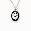 Scottish Thistle Cameo Necklace Scotland Jewelry Thistle Necklace-Lydia's Vintage | Handmade Personalized Vintage Style Necklaces, Lockets, Earrings, Bracelets, Brooches, Rings
