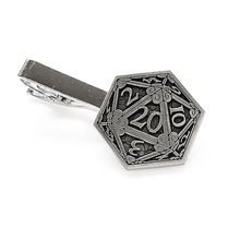 Load image into Gallery viewer, D20 Tie Clip Dungeons and Dragons Geeky Fathers Day Gift Dungeon Master Gifts for Men
