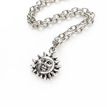 Load image into Gallery viewer, Sun Necklace Silver Sun Necklace-Lydia&#39;s Vintage | Handmade Personalized Vintage Style Necklaces, Lockets, Earrings, Bracelets, Brooches, Rings