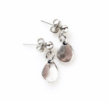 Load image into Gallery viewer, Teardrop Stud Earrings Silver Minimalist Jewelry