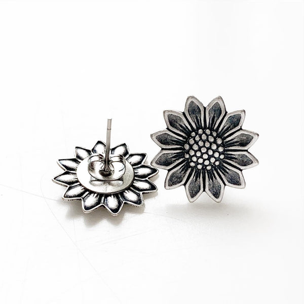 Sunflower Earrings Stud Earrings Flower Studs Gifts for Her-Lydia's Vintage | Handmade Personalized Vintage Style Earrings and Ear Cuffs