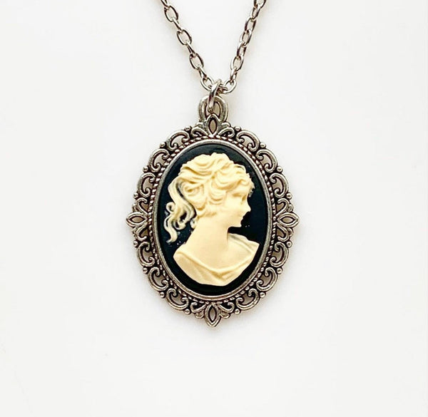 Cameo Necklace Gift for Women Cameo Jewelry-Lydia's Vintage | Handmade Personalized Vintage Style Necklaces, Lockets, Earrings, Bracelets, Brooches, Rings