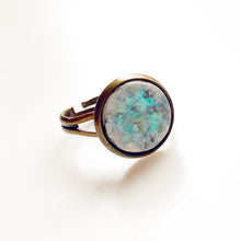 Load image into Gallery viewer, Faux Opal Ring Adjustable Ring Shimmery Pastel Jewelry