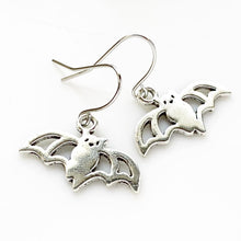 Load image into Gallery viewer, Bat Earrings Bat Jewelry Cute Halloween Earrings